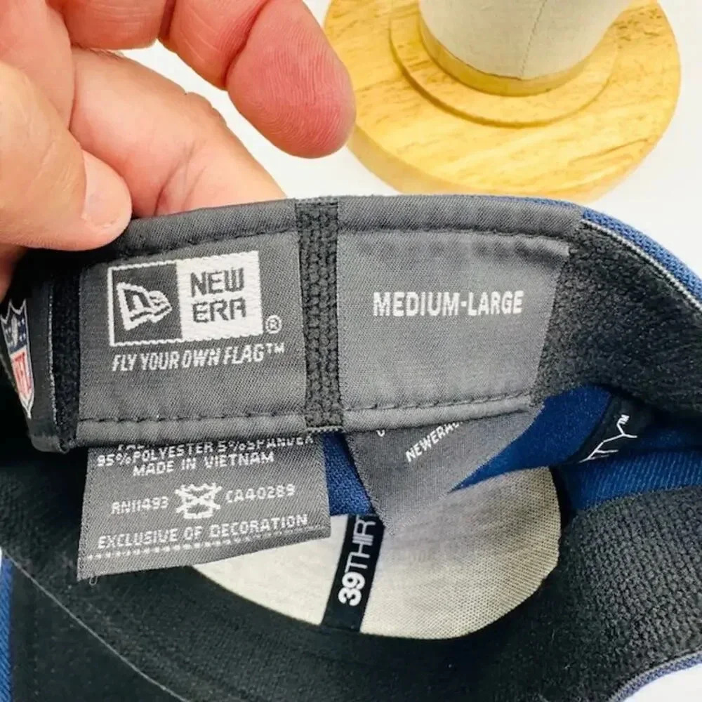 NEW New Era 89Thirty Seattle Seahawks NFL A-Frame Cap Navy Blue Mens Size M/L - Picture 4 of 7